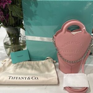 Tiffany & Co. Pink Heart Crossbody Mini Bag